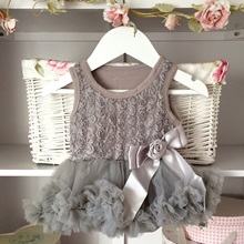 Soft Grey Baby Belle Tutu Dress